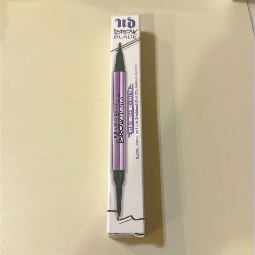 🆕 URBAN DECAY Brow Blade Waterproof Pencil  “Cafe Kitty" 2-in-1 Double NIB - Picture 4 of 5